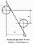 Расстояние между центрами двух окружностей, касательных к общей наклонной прямой
